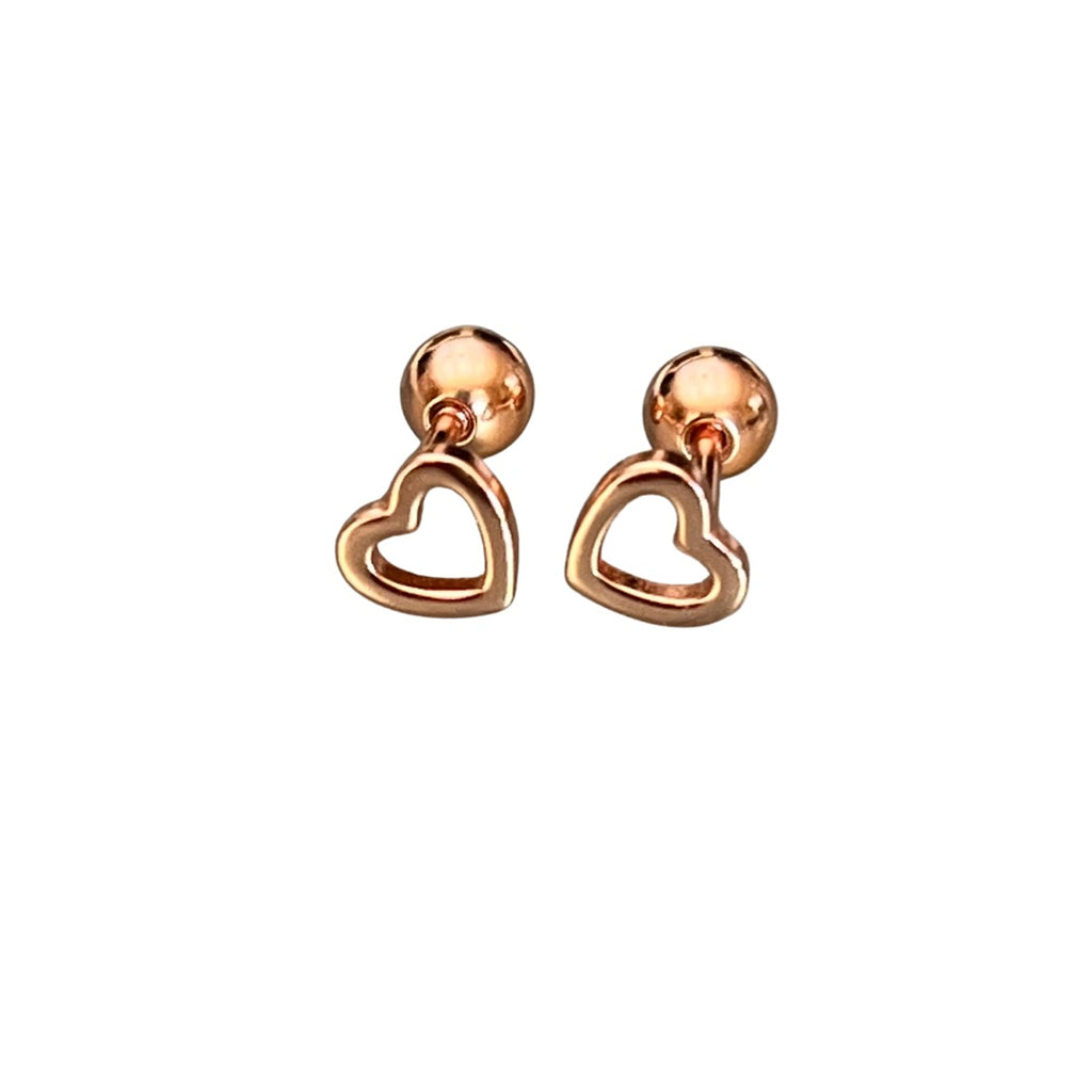 Brittany Mini Heart Stud Earrings