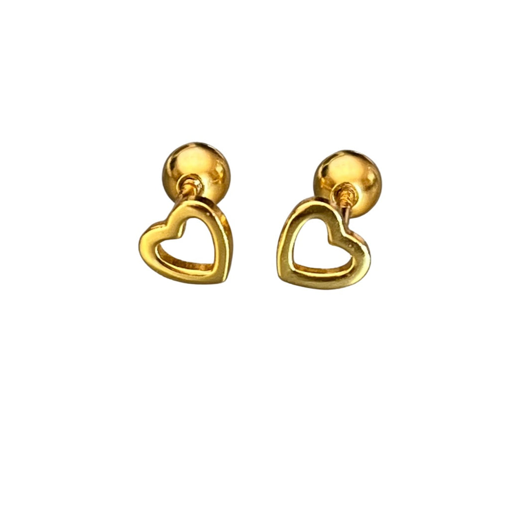 Brittany Mini Heart Stud Earrings