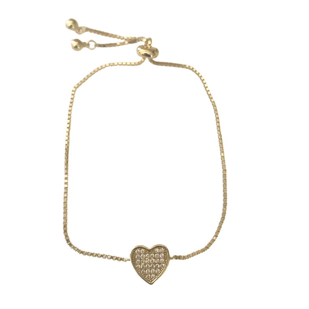 Vicky Diamond CZ Heart Bracelet