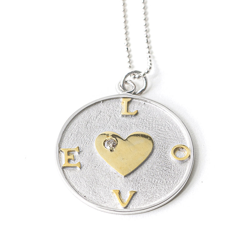 Shelby LOVE/Heart Necklace